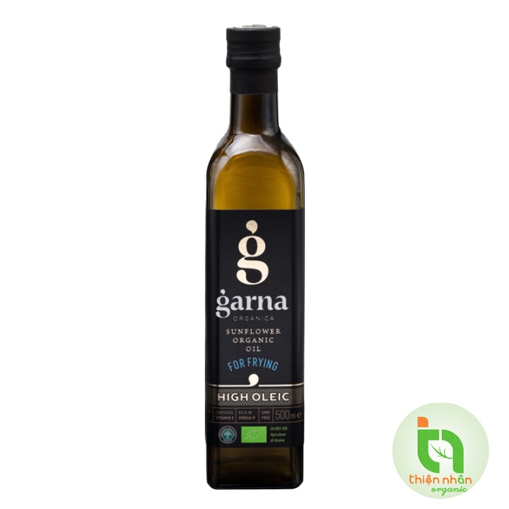 Dầu hướng dương hữu cơ High Oleic Garna 500ml - Organic Sunflower Oil