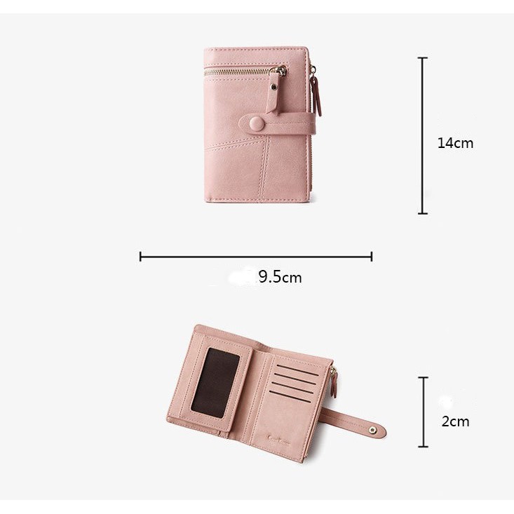 Tặng Nước Hoa 💖 Ví Nữ Ngắn Cầm Tay Nhỏ Gọn Kiểu Dáng Đẹp Da PU Cao Cấp | BigBuy360 - bigbuy360.vn