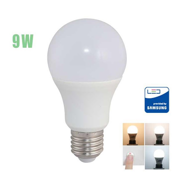 Bóng đèn LED Búp dùng ắc quy 9w xoáy Rạng Đông