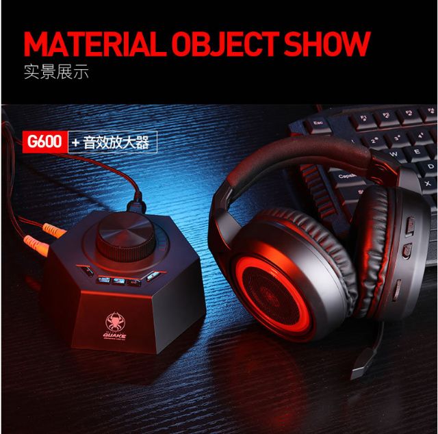Tai nghe Plextone G600 âm thanh vòm 7.1 và DAC Quake GS3 cao cấp