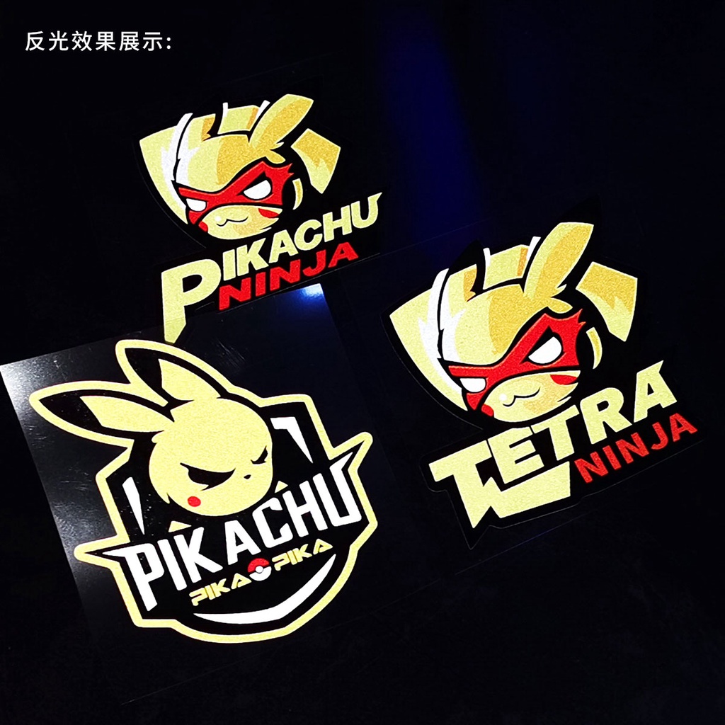 Miếng Dán Hình Hoạt Hình Pikachu Đáng Yêu Trang Trí Xe Hơi