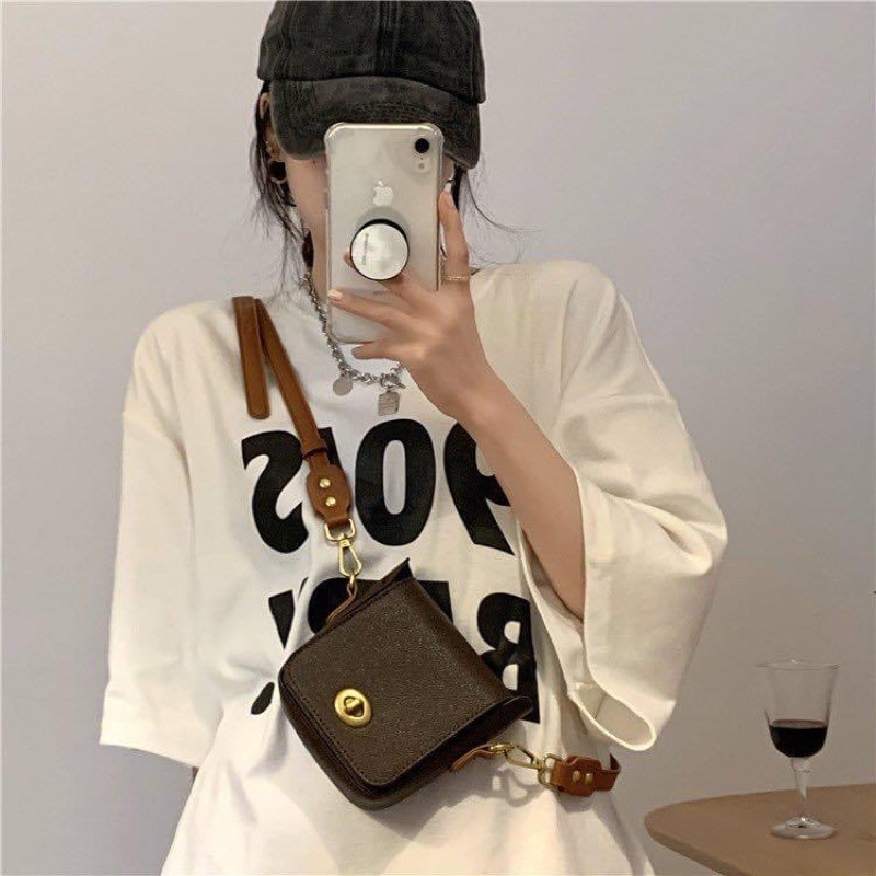 [Bán sỉ] Áo thun cotton tay lỡ dáng rộng unisex 90’s Baby freesize 38-65kg
