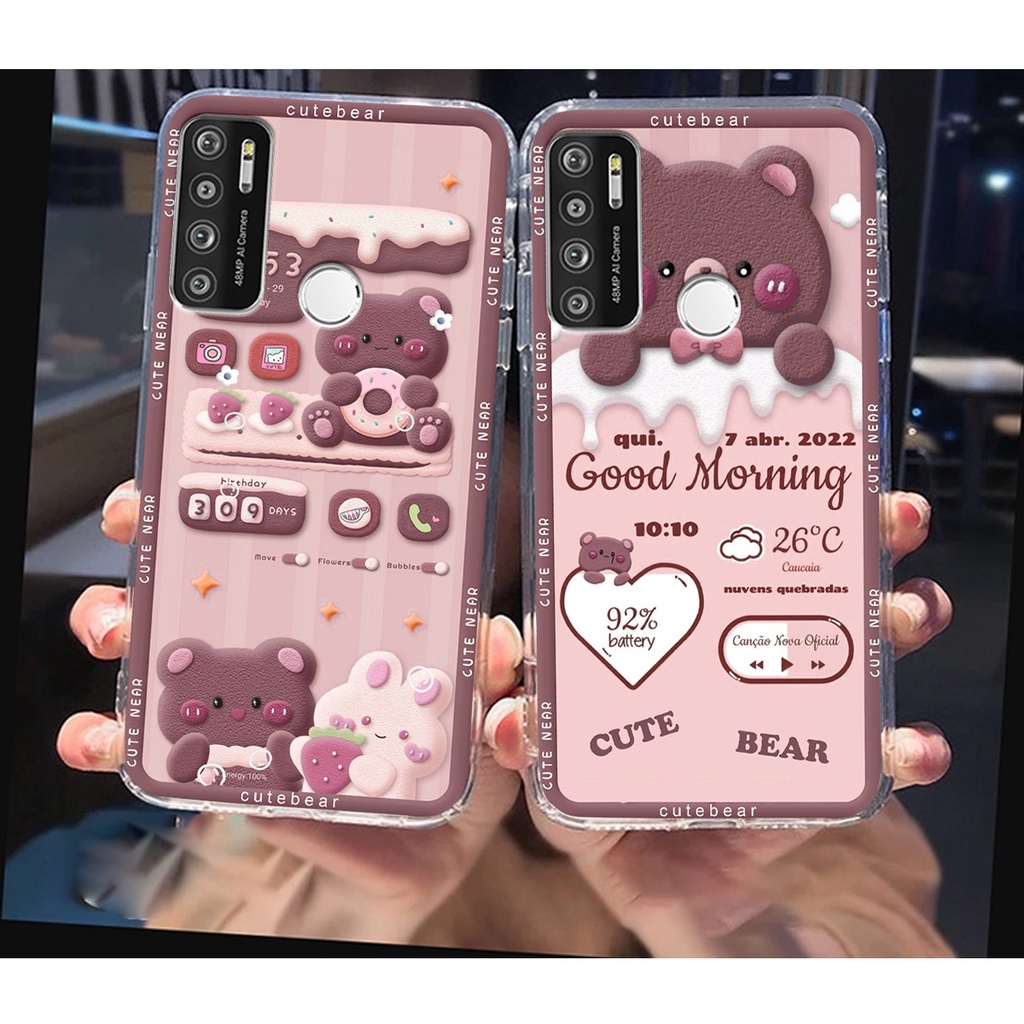 Ốp lưng Vsmart LIVE 4 in hình Gấu Hồng, Gấu Be@r, Gấu Nâu , CỰC CHẤT