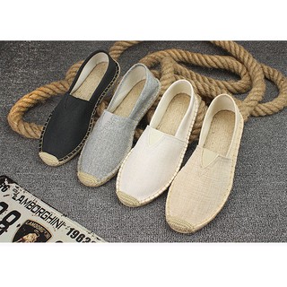 (Sẵn + clip tự quay ) Giày lười đế cói unisex (ảnh thật ở cuối)
