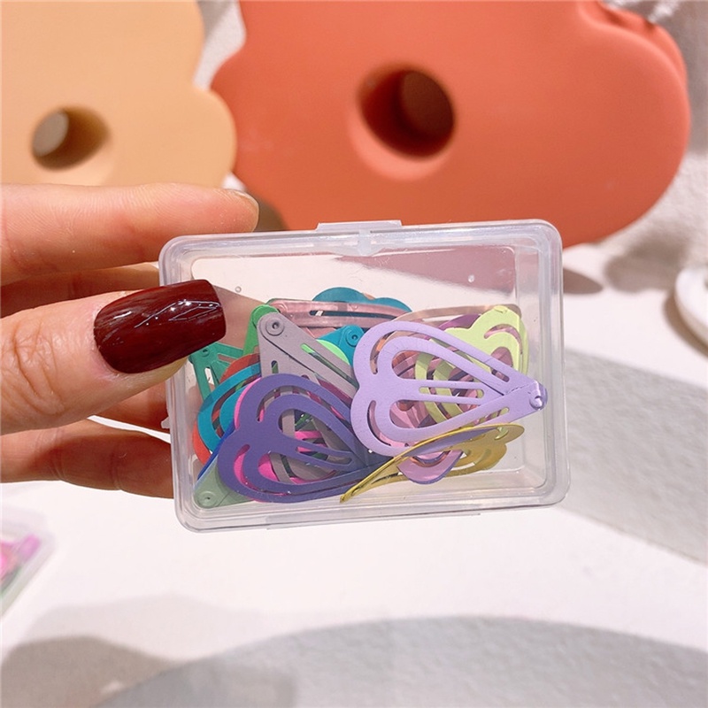 Set 25 Kẹp Tóc Hình Ngôi Sao / Bướm Nhiều Màu Sắc Bằng Kim Loại Cho Bé Gái