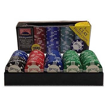 Poker Chip - Phụ kiện Bicycle Clay Poker Chip Set: 100 Count [Hàng Mỹ]