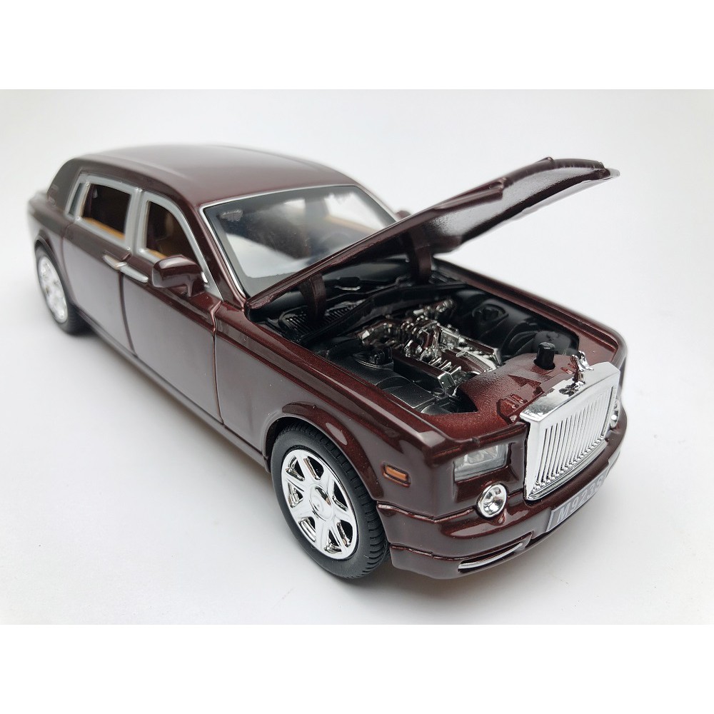 Mô hình xe ô tô Rolls Royce Phantom tỉ lệ 1:24 khung thép, sơn tĩnh điện màu Đen