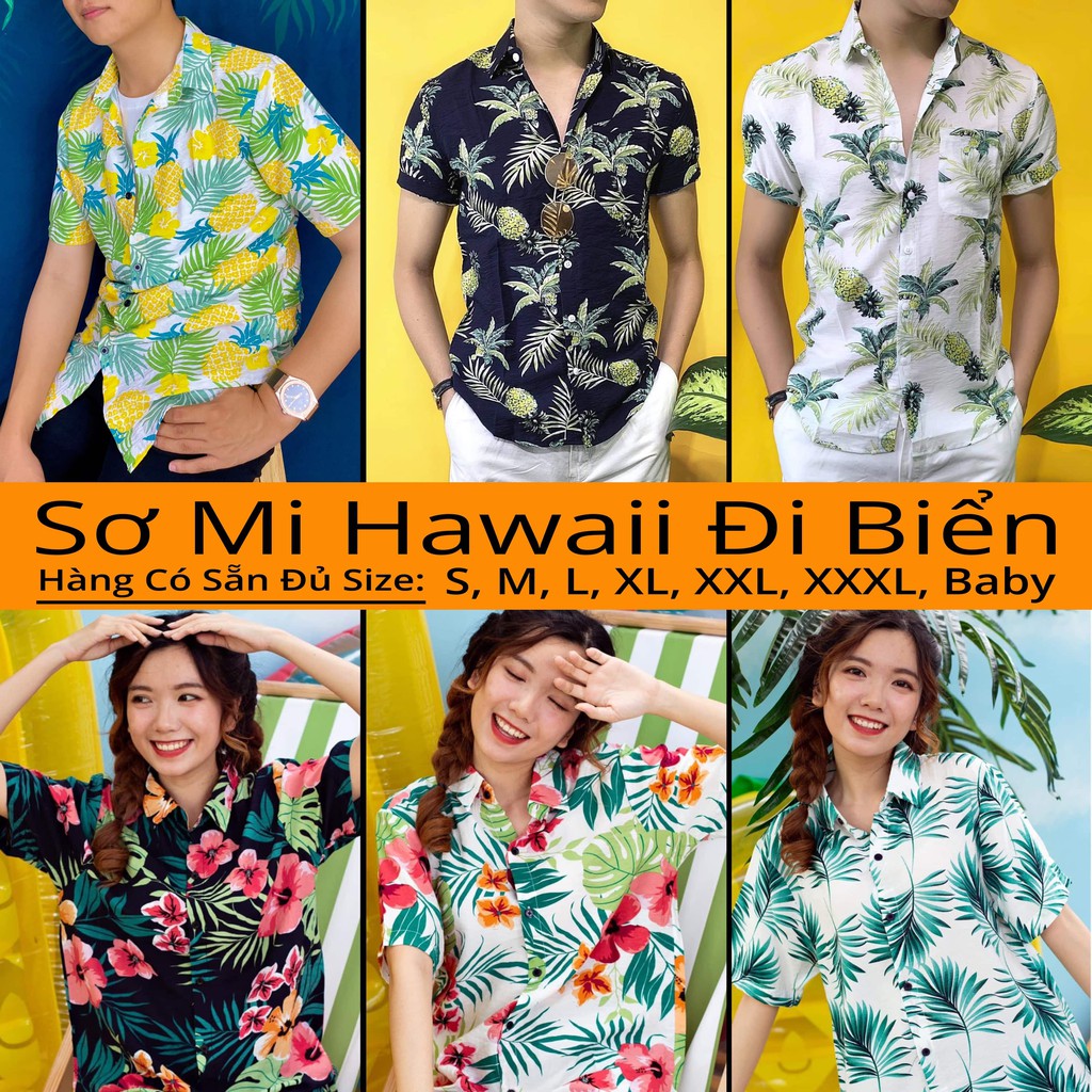 BÁN LẺ GIÁ SỈ - SƠ MI HAWAII ĐI BIỂN - SƠ MI ĐI BIỂN - SƠ MI NHÓM LỚP - ÁO NHÓM - ÁO LỚP - CHẤT ĐŨI TƠ MỀM MÁT #05