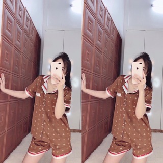 Pijama lụa bộ cộc ( sỉ lẻ ib, ib chọn mẫu)
