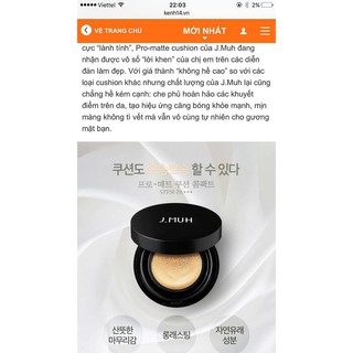 Phấn nước J.Muh Pro- matte Cushion SPF 50+ PA+++