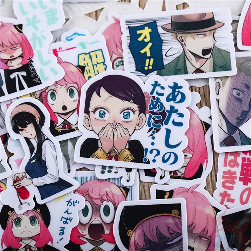 ★★★ Sticker Dán Trang Trí Nhật Ký Mini SPY×FAMILY Q-2 Anya ★★★ Bộ 60 Sticker Dán Trang Trí Album Thời Trang