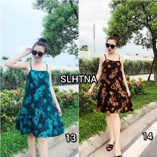 Váy lanh 2 dây rúm gấu #2