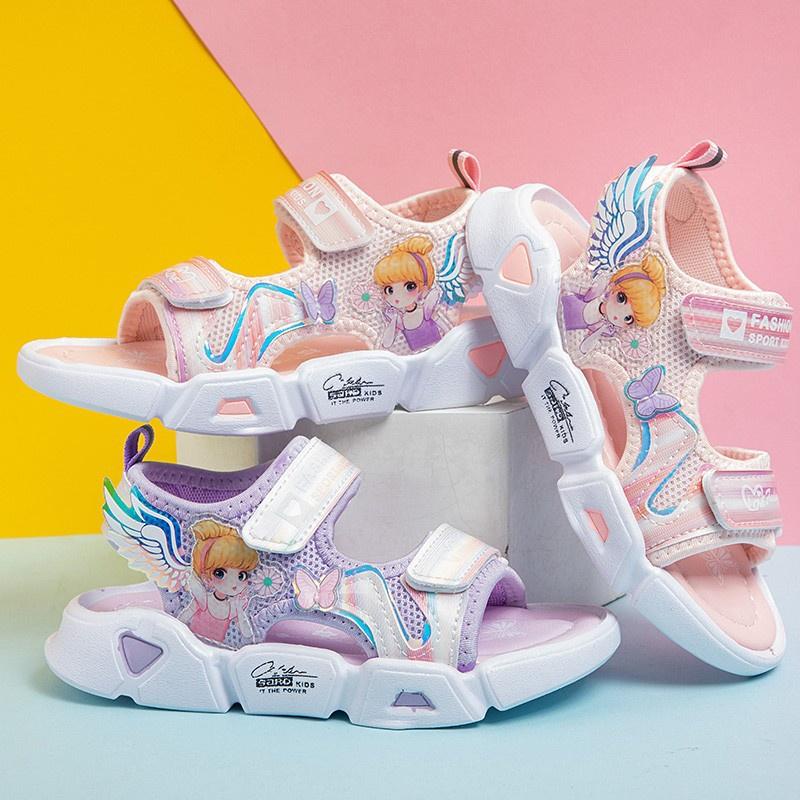 Sandal cho bé gái giày sandal đi học dép quai hậu công chúa quai ngang size 26-37 [SDG25]