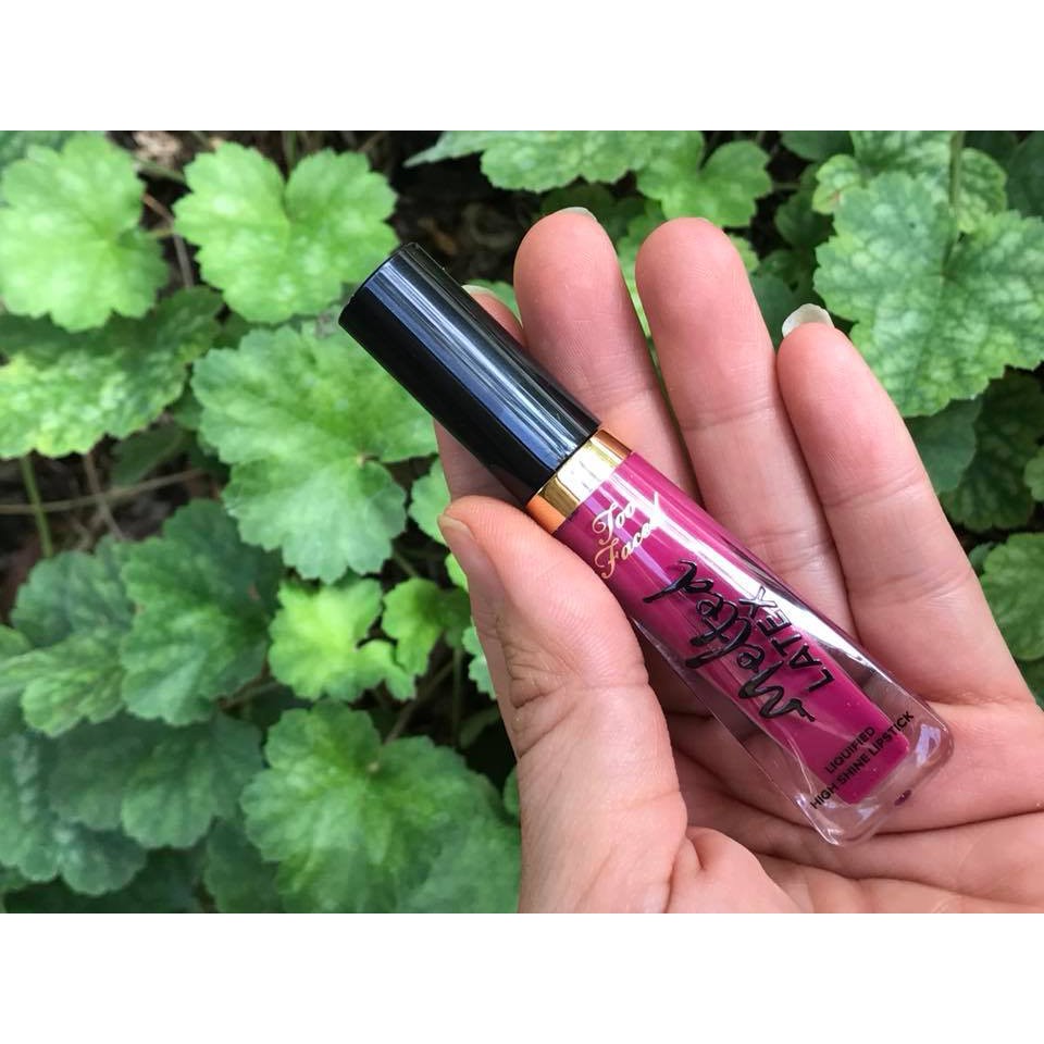 Son Mini Too Faced Melted Liquified High Shine Lipstick - Hot Mess (Mini 3ml - unbox)