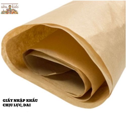 GIẤY KRAFT - GIẤY XI MĂNG NHẬT BẢN KHỔ 72x102cm  GÓI HÀNG, QUÀ TẶNG, VẼ RẬP, DÀY DẶN CHẤT LƯỢNG 70gsm