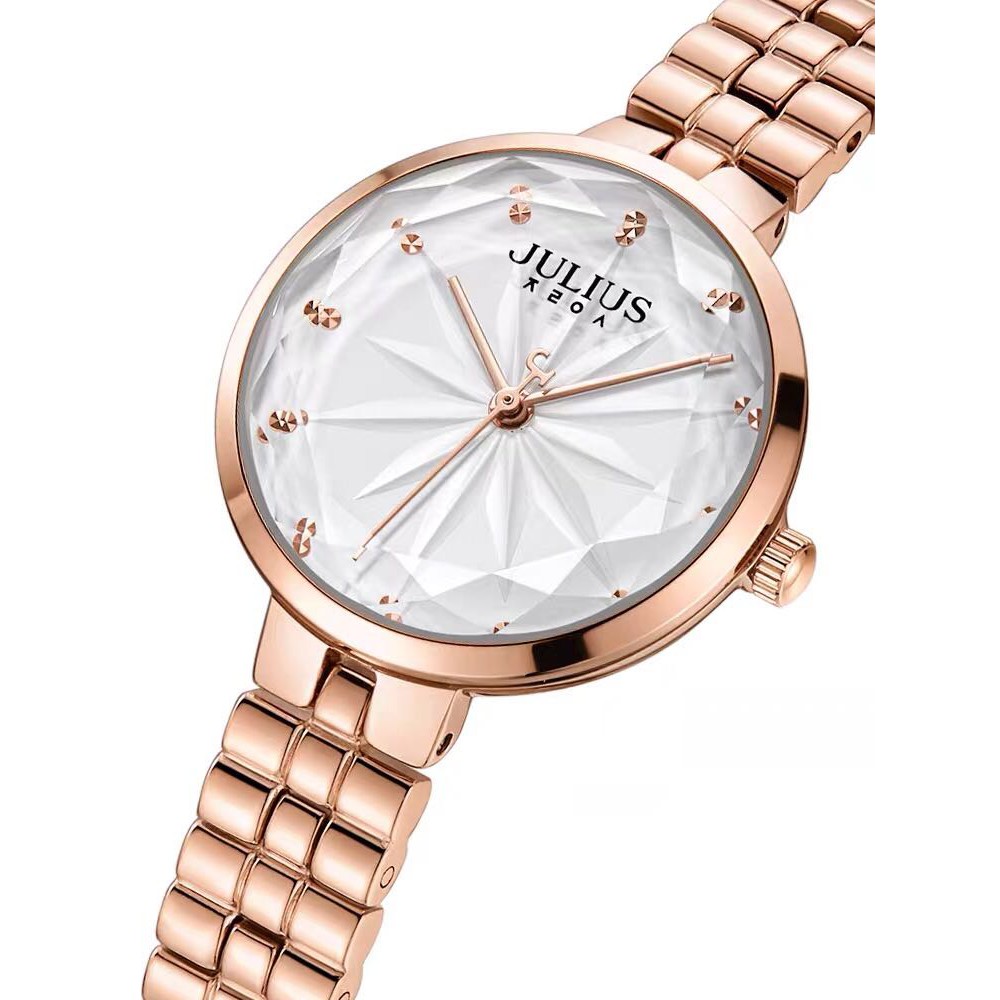 Đồng hồ nữ Julius JA-1278 dây thép | Julius Official