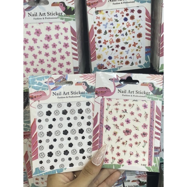 Sticker trang trí hoạ tiết hoa  ( ib shop chọn mẫu)