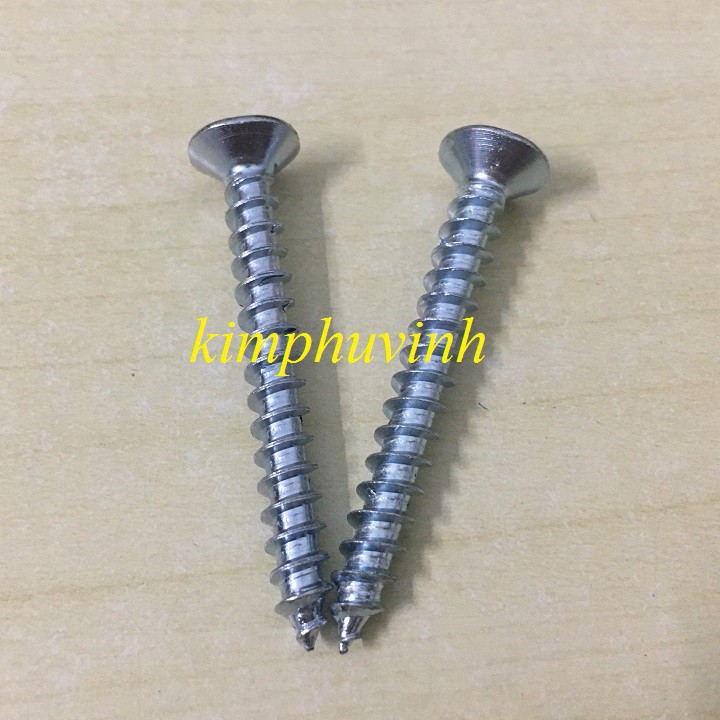 6x50mm - 200gr VÍT GỖ ĐẦU BẰNG - VÍT TẮC KÊ NHỰA