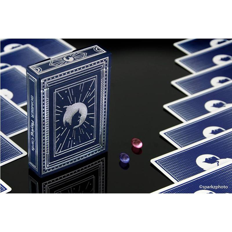 Blue playing cards