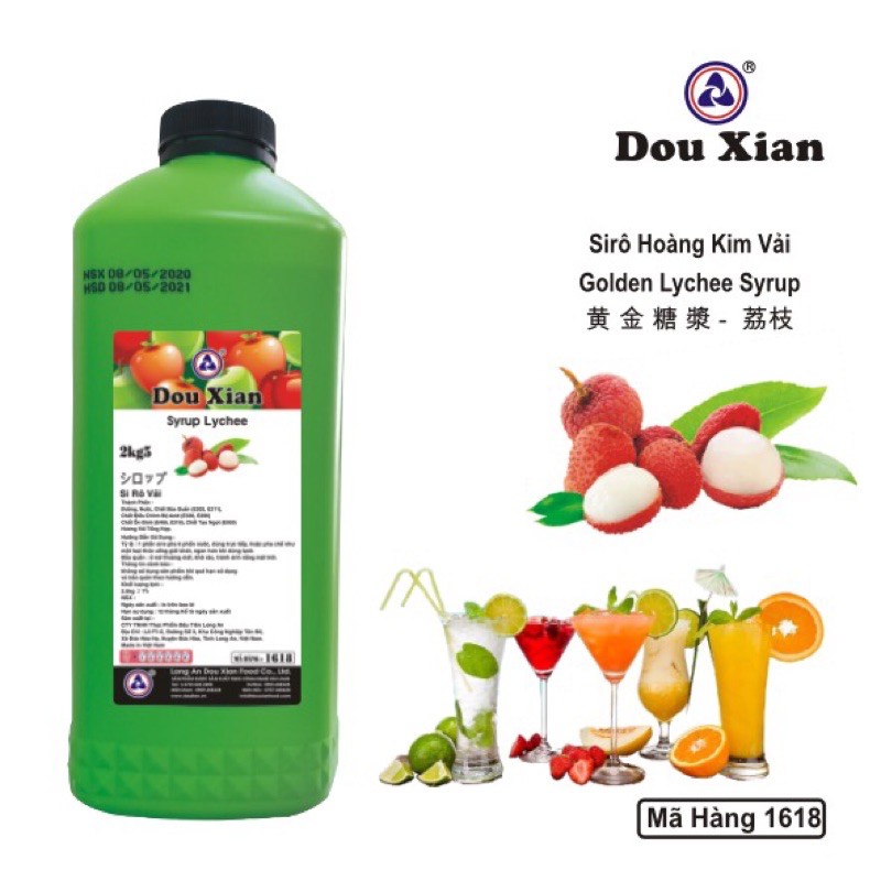 Siro Dâu 2kg5 Dow xian hàng huy bình Xanh lá