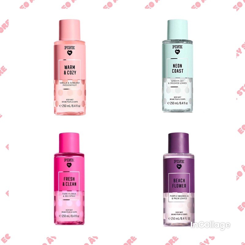BodyMist Victoria Secret, Xịt Thơm Body Mist (Hàng Thái) | Thế Giới Skin Care