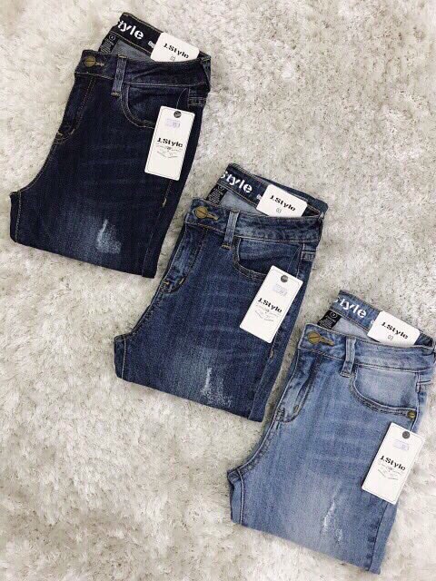jeans dài xước fom skinny size  26-27-28-29