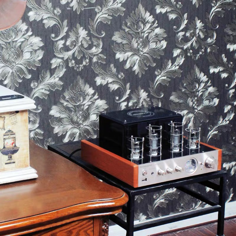 Ampli đèn 4 bóng tích hợp Nobsound MS10D + tặng jack AV chất âm mộc mạc mặt phay nhôm xước Bảo Hành 12 Tháng