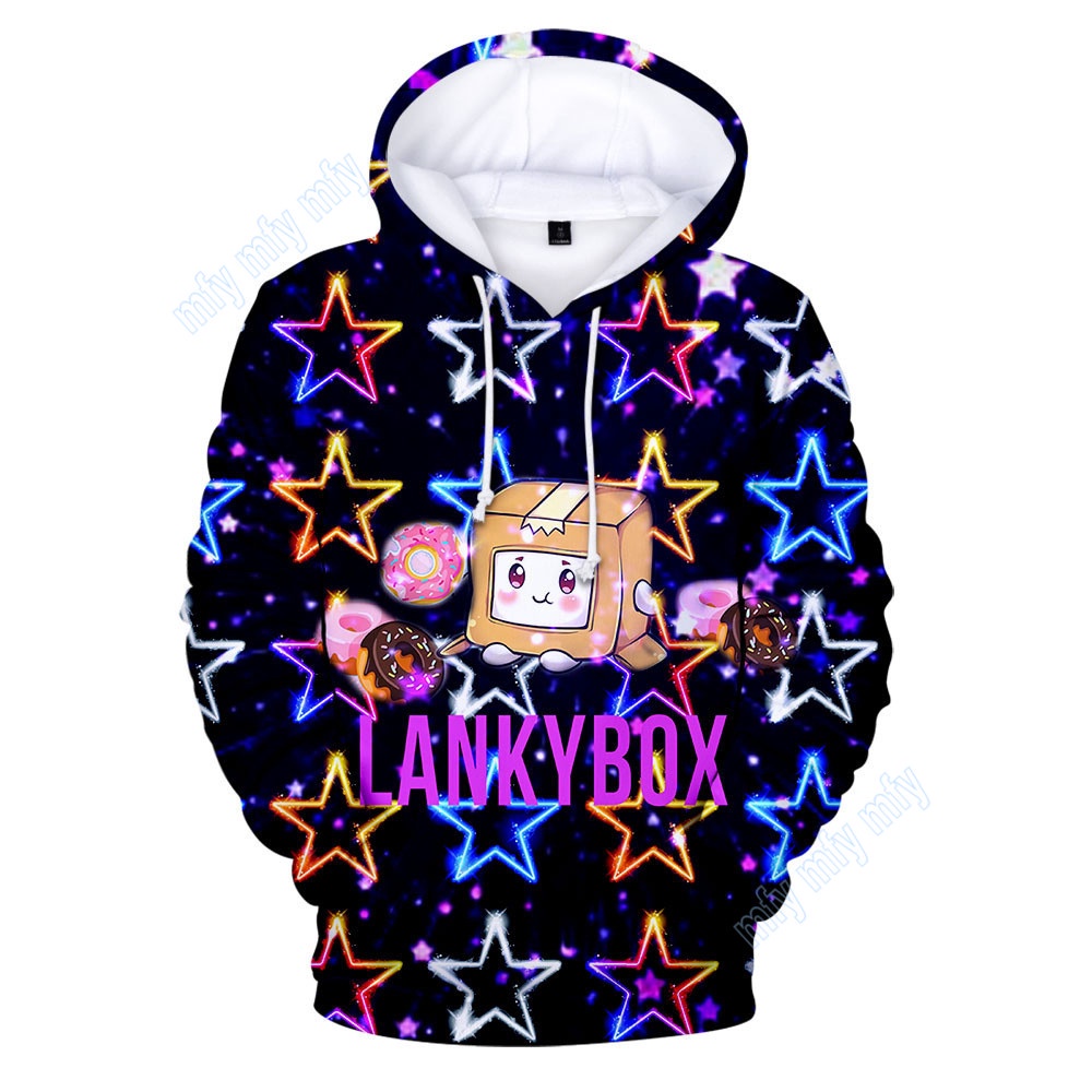 Áo Khoác Hoodie In Hình Lankybox & Halloween Cho Bé Trai/Bé Gái
