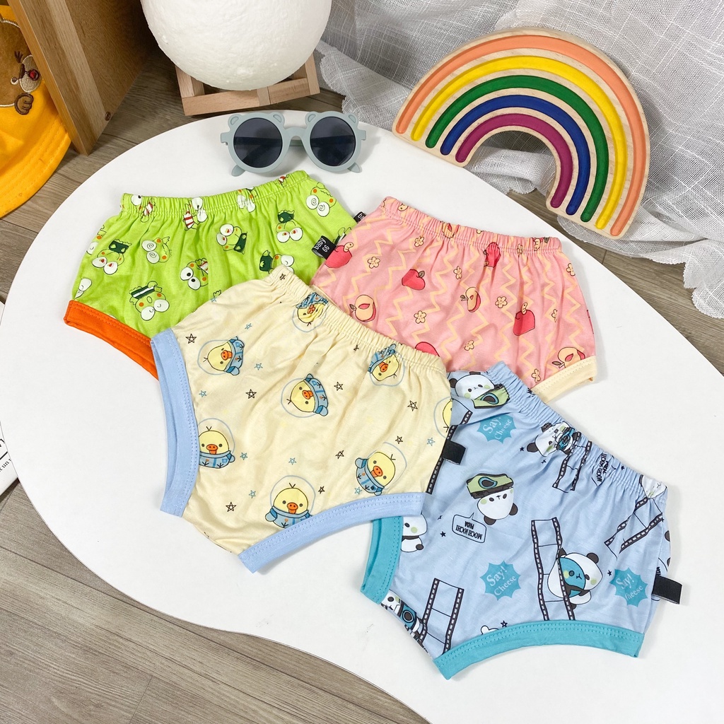 Bộ Ngắn Tay Quần Chip THUN LẠNH MINKY MOM In Hình Toàn Thân Cho Bé TN-IN93