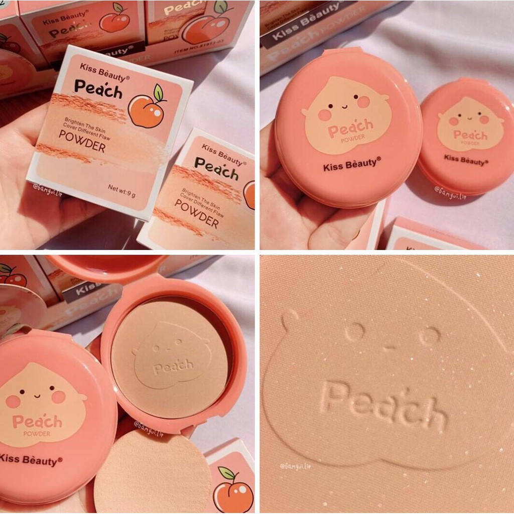 Phấn nén Kiss Beauty Peach