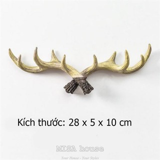 Móc treo đồ hình Sừng hươu thạch cao size nhỏ