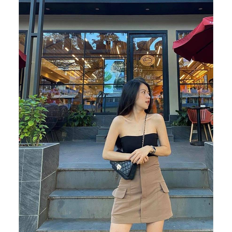 Chân váy cạp cao gợi cảm chất liệu kate Ý High Waist Skirt | ONONMADE | BigBuy360 - bigbuy360.vn