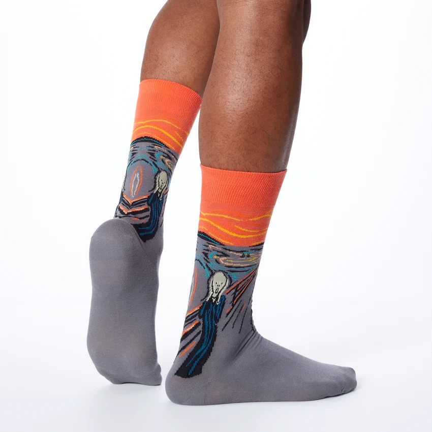 Tất vớ cao cấp thời trang thể thao chính hãng Hotsox hoạ tiết tranh nghệ thuật - đến bắp chân êm mịn và thoáng
