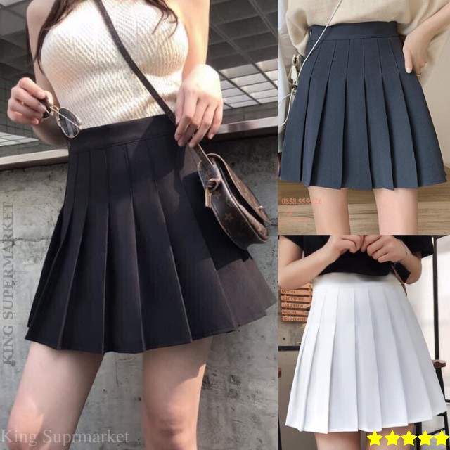 CHÂN VÁY XẾP LY LƯNG CAO CÓ QUẦN MẶC TRONG PHONG CÁCH HÀN QUỐC VẢI TUYẾT MƯA SIÊU XINH | BigBuy360 - bigbuy360.vn