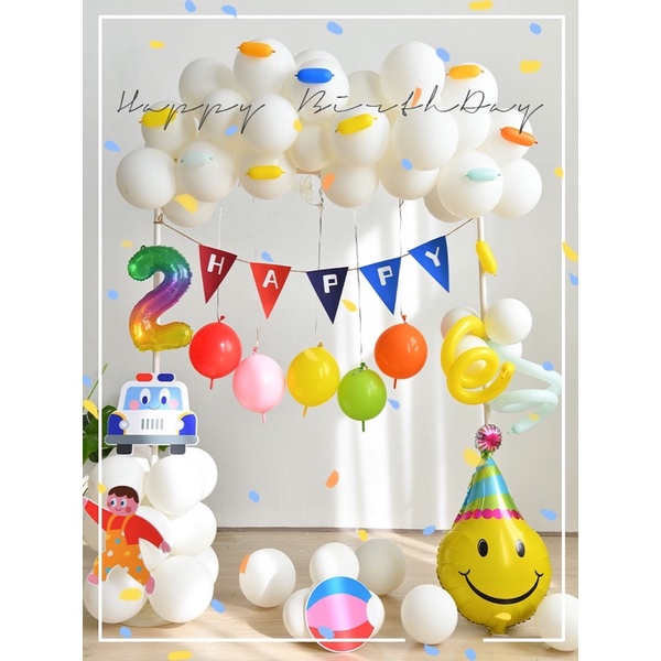 Trụ bóng trang trí hình chữ nhật dễ tháo lắp trang trí sinh nhật