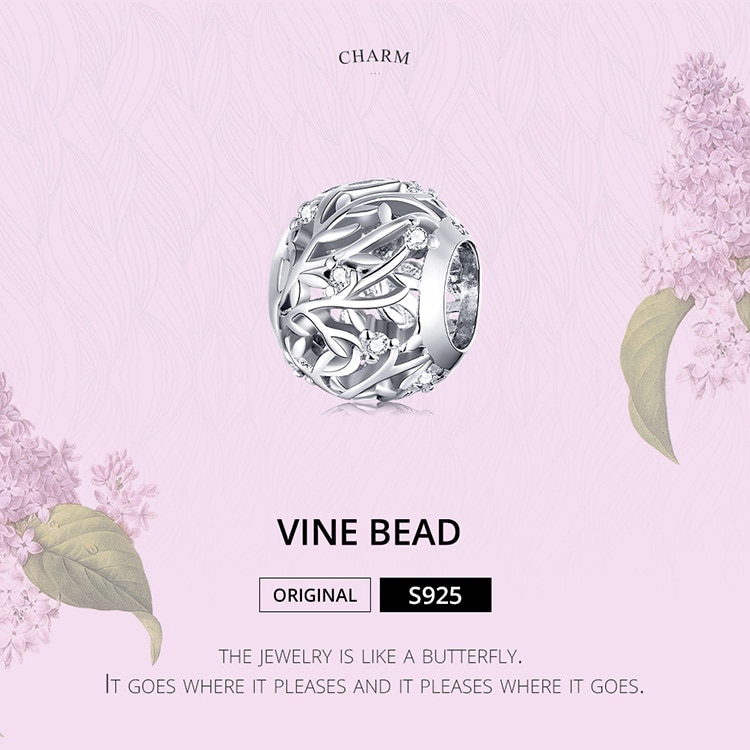 Phụ Kiện Bamoer BSC256 Hình Tròn Bằng Bạc 925 Dùng Làm Trang Sức Cho Nữ