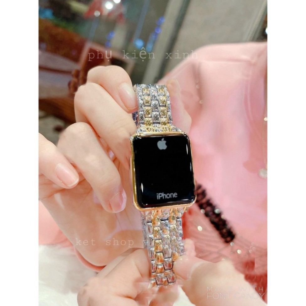 Đồng hồ iphone màn hình CẢM ỨNG điện tử quai hợp kim không rỉ pin siêu bền thời thượng | BigBuy360 - bigbuy360.vn