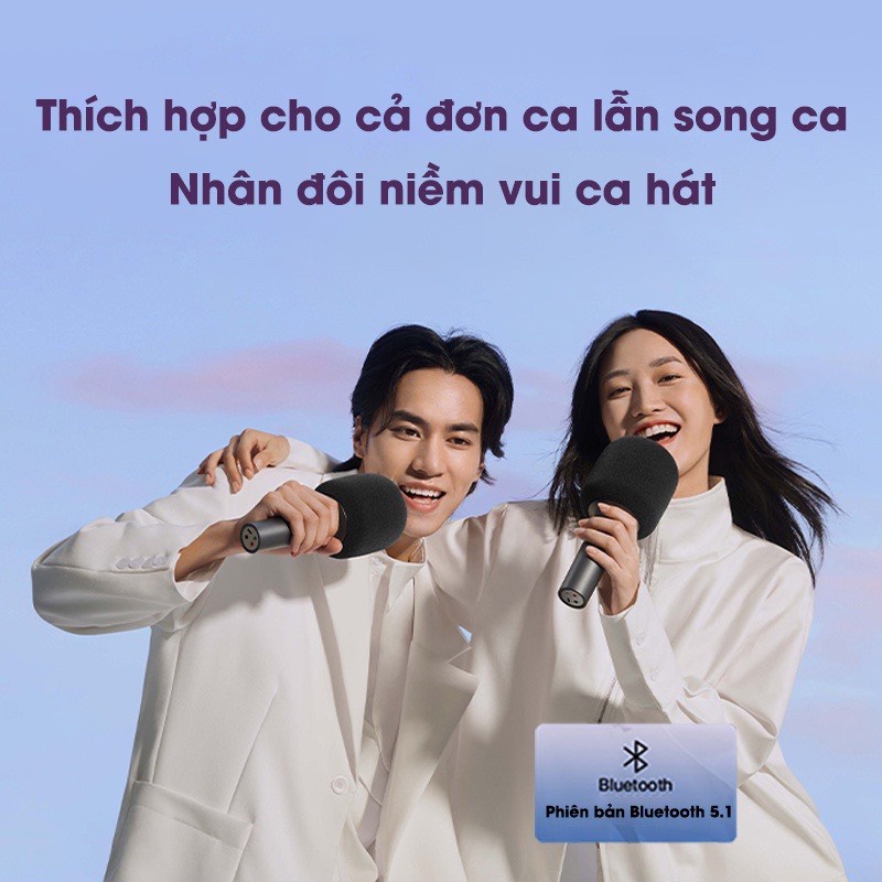 Micro karaoke xiaomi Mijia bluetooth Microphone không dây,công nghệ giảm tiếng ồn thông minh - Ngoc Vien Store