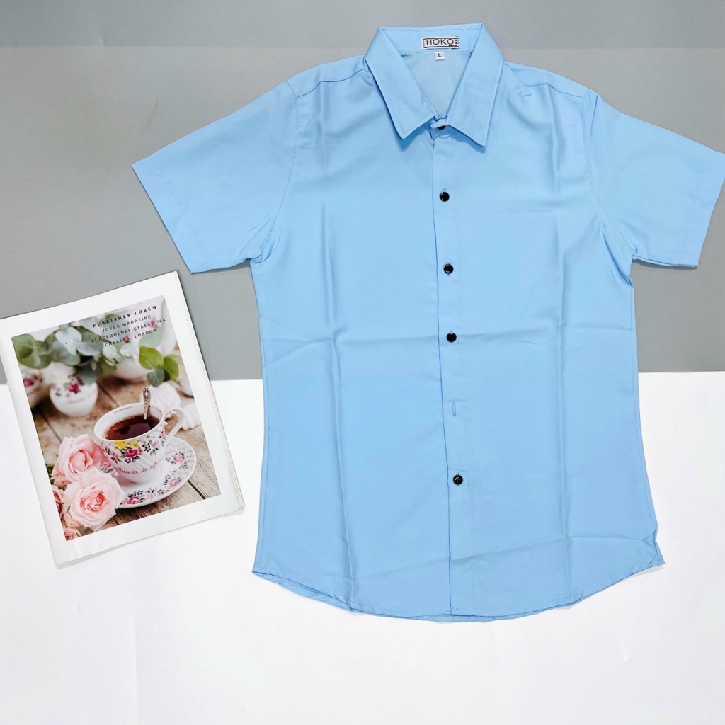 (HCM) Áo sơ mi nam ngắn tay THỜI Trang Hàn Quốc Siêu Hot - Phong Cách Luxury đẳng cấp cho các bạn trẻ MỚI NHẤT THỊ TRƯỜN