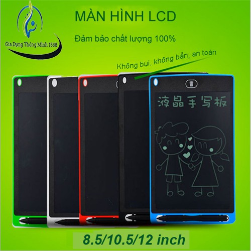 Máy Tính Bảng Màn Hình LCD Tập Vẽ Tập Viết Tự Xóa Màu 8.5/10.5/12 '' Dành Cho Trẻ Em H01 Home 1688