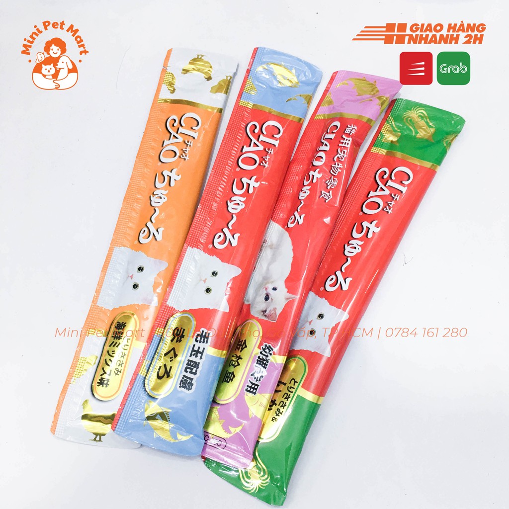 Sốt thưởng cho mèo CIAO - lẻ 1, 2, 5, 10 cây