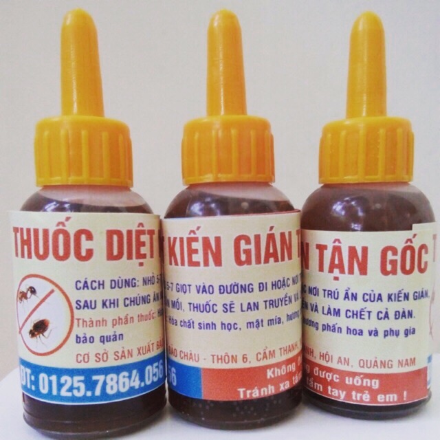 Combo 5 lọ thuốc diệt kiến dán sinh học