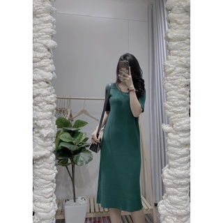 VÁY LEN SUÔNG CỔ TRÒN (Ảnh thật shop chụp)