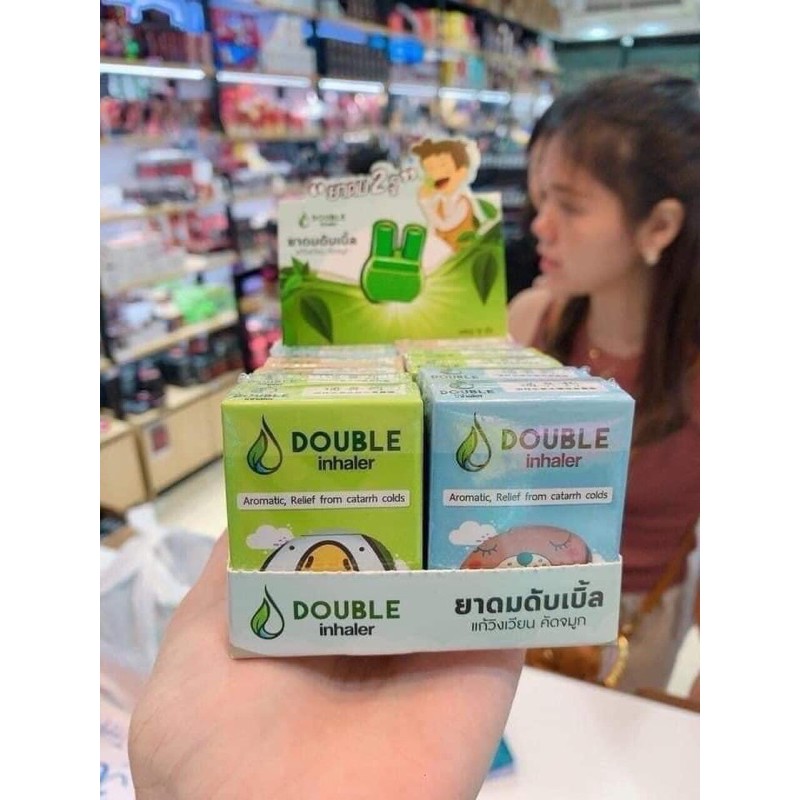 DẦU HÍT THẢO DƯỢC DOUBLE 2 ĐẦU CHỐNG SAY XE NHỨC ĐẦU THAILAN
