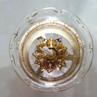 Đèn đốt dầu lưu ly cao cấp cao 13cm