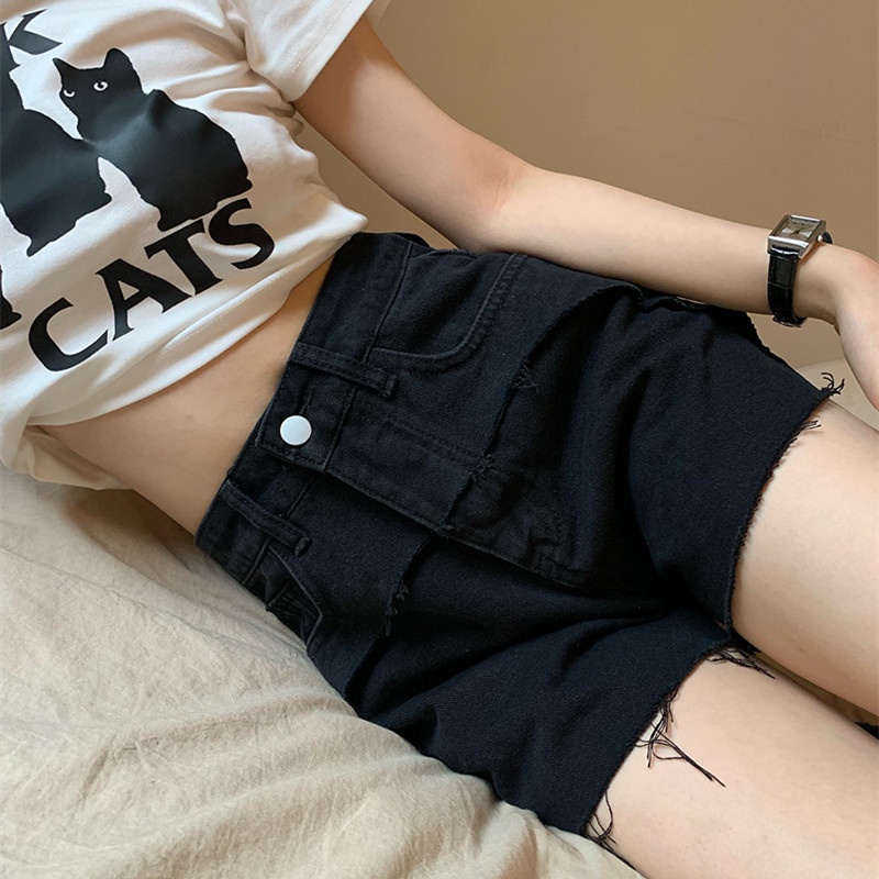 Quần Short Denim Nữ Ống Rộng Thời Trang