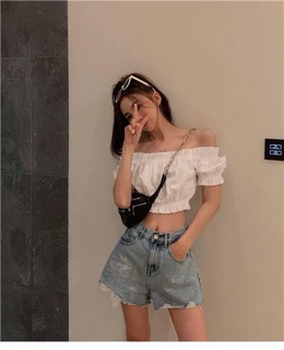 Áo Croptop trễ vai [RẺ VÔ ĐỊCH] Hàn Quốc