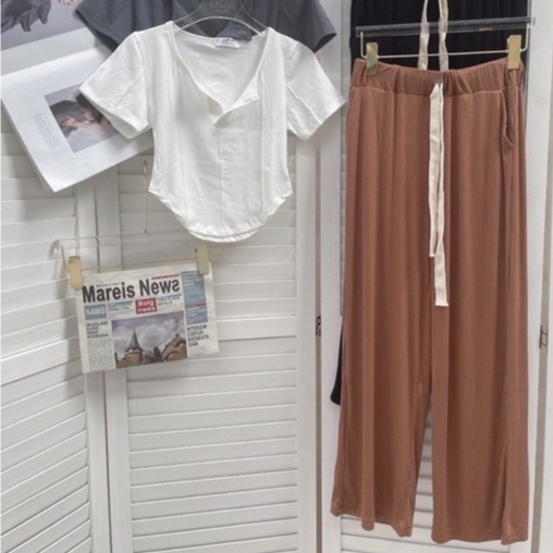 Áo Croptop Vạt Bầu , Áo boby cổ U