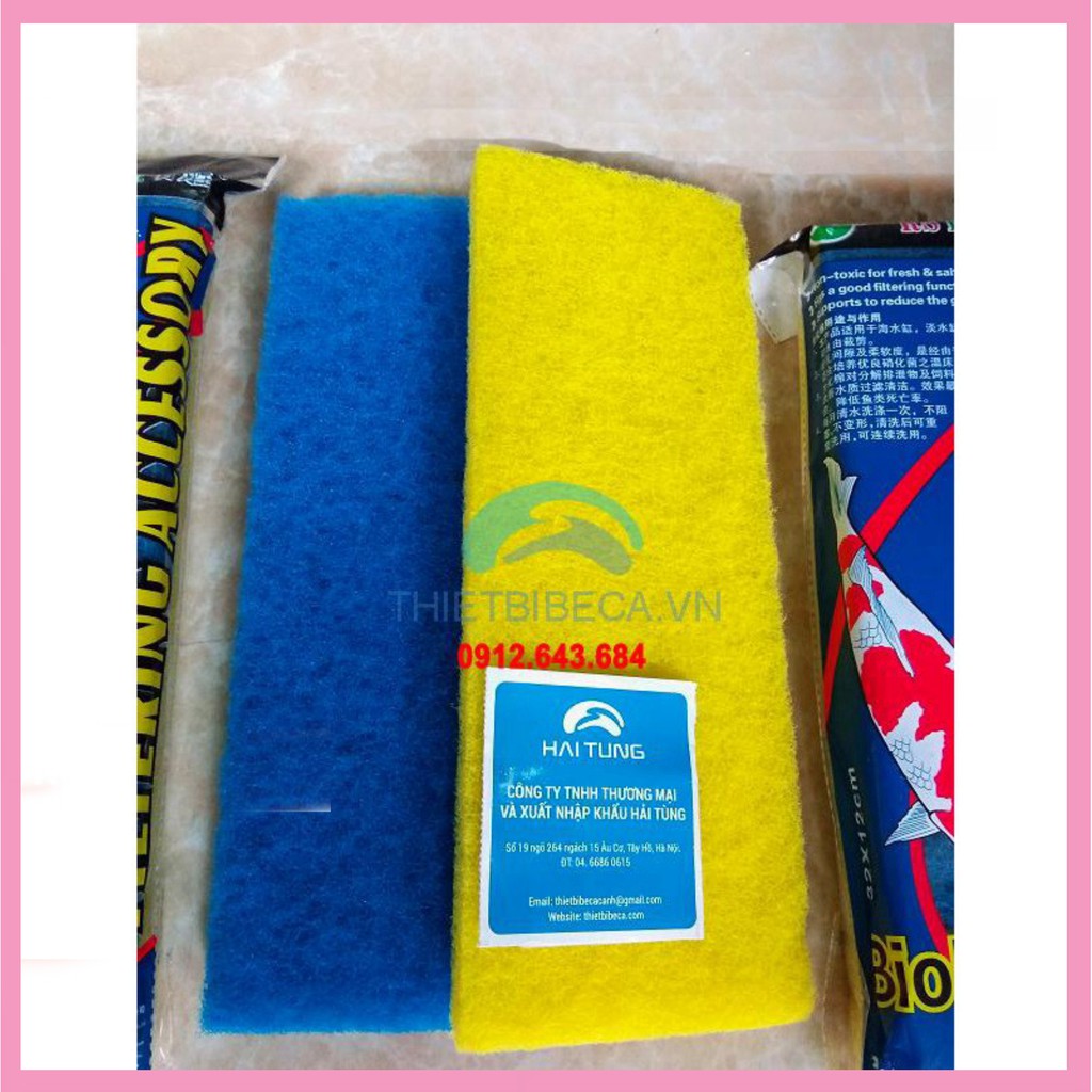 Xốp lọc 2 lớp dành cho bể cá kích thước 30x12x2cm