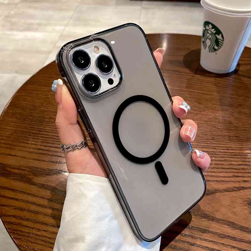 Ốp Điện Thoại Trong Suốt Từ Tính Không Dây Cho iphone 12 Pro MAX 13 Pro MAX